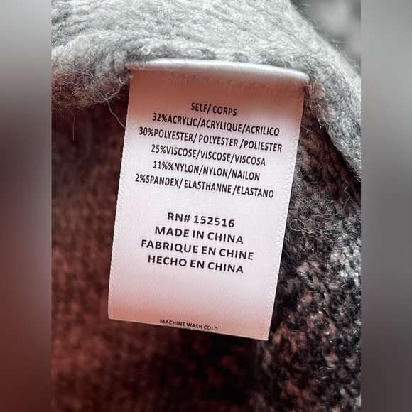 NWOT BOBEAU Women’s Plus Size‎ Ombre Zebra Stripe Sweater Cardigan Size 3X - Picture 6 of 7